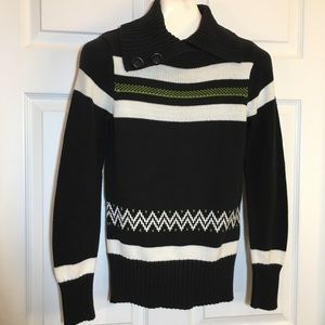 Liz & Co Black and White Size M Sweater